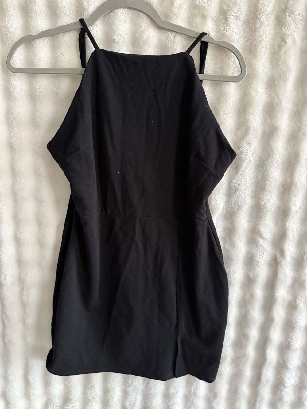 Saltwater Luxe Halter Neck Mini Dress Size L Black